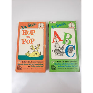 Dr. Seuss ABC/Hop on Pop Plus 2 More Dr Seuss Classics VHS 1989 Random House Lot
